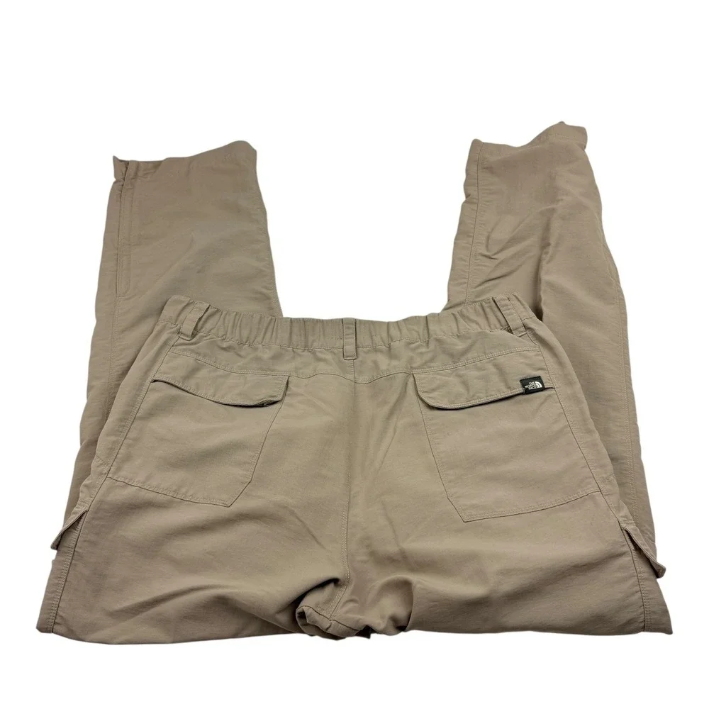 The North Face Mens Convertible Cargo Pants/Shorts Khaki Outdoor‎ Hiking Size L